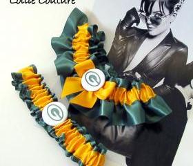 Packers garter - Wedding Garter Set - Green Bay Packers
