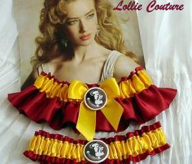  FSU - Wedding Garter set -bridal garters