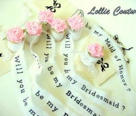 Will You Be My Bridesmaid - Will you be my Maid of Honor - Bridesmaid Invites
