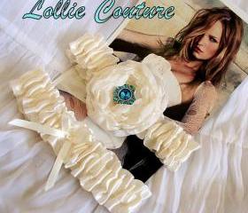 Bridal Garters - Wedding garters - Wedding garter set - Bridal garter set
