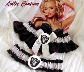 Raiders - Wedding garter set - garters