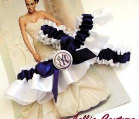 Yankees Garter, Wedding Garters, Bridal Garters, Garters