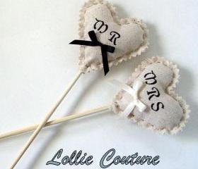 Wedding Signs - MR & MRS signs - Wedding hearts