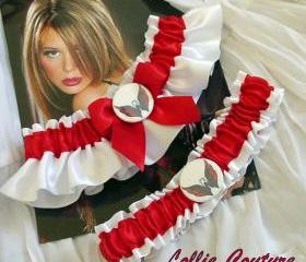 Capitals Garter - wedding garter set - Washington Capitals