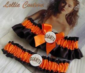 SF Giants garter - Wedding Garter Set