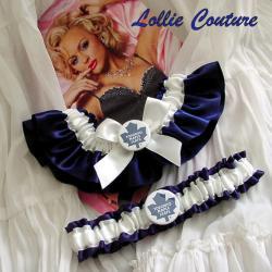 Toronto Maple Leafs Garters - Wedding garter set - Garters
