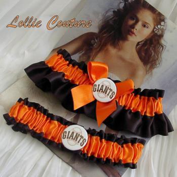 SF Giants garter - Wedding Garter Set