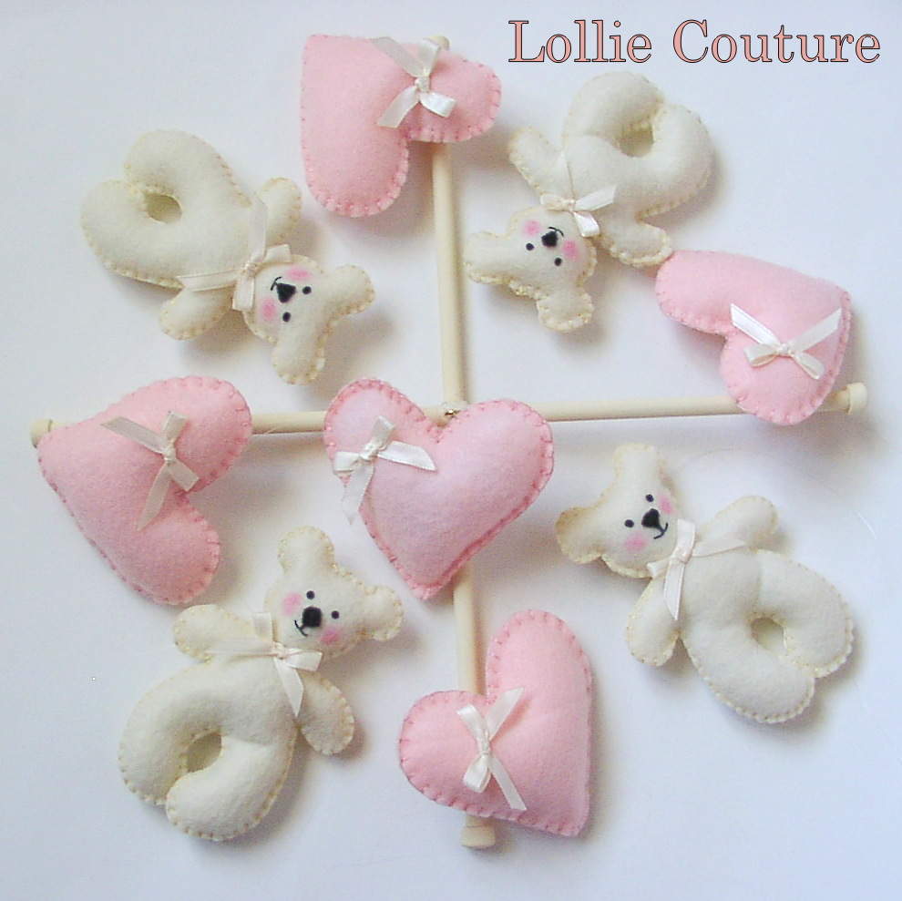 Baby Felt Toys Felt Baby Mobile Baby Nursery Decor on Luulla